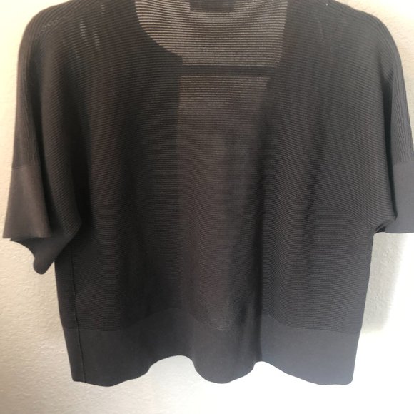 RTW Charleston Grey Short Sleeve Open Cardigan, Large - Picture 7 of 10